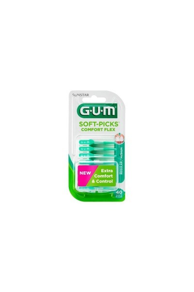 Gum Soft Picks Comfort Flex Reg Mint 40u