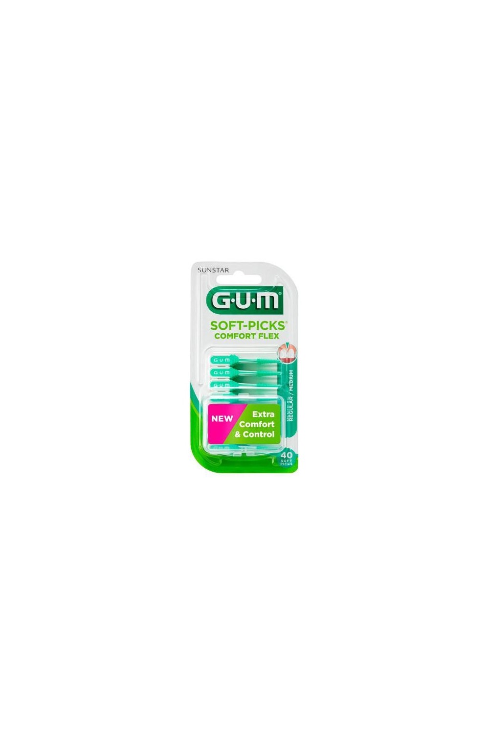 Gum Soft Picks Comfort Flex Flex Sticks Box Of 40