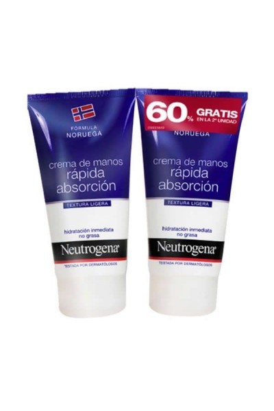 Neutrogena Formula Fast Absorbing Hand 2x75ml