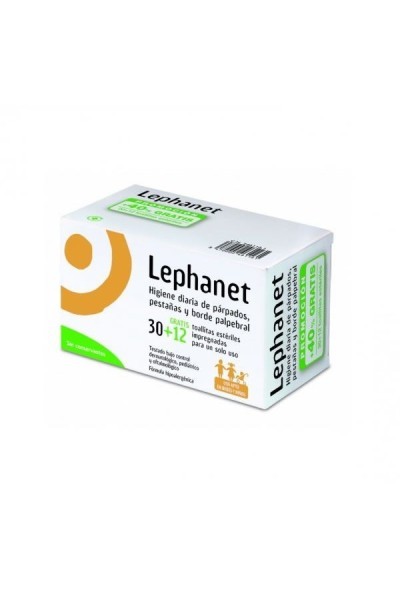 Lephanet Eyelid And Eyelash Hygiene 30+12 Wipes