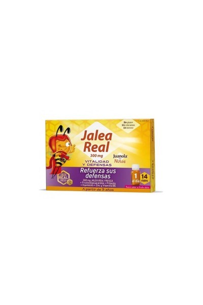 Juanola Royal Jelly Kids Vitality and Defenses 14 Vials