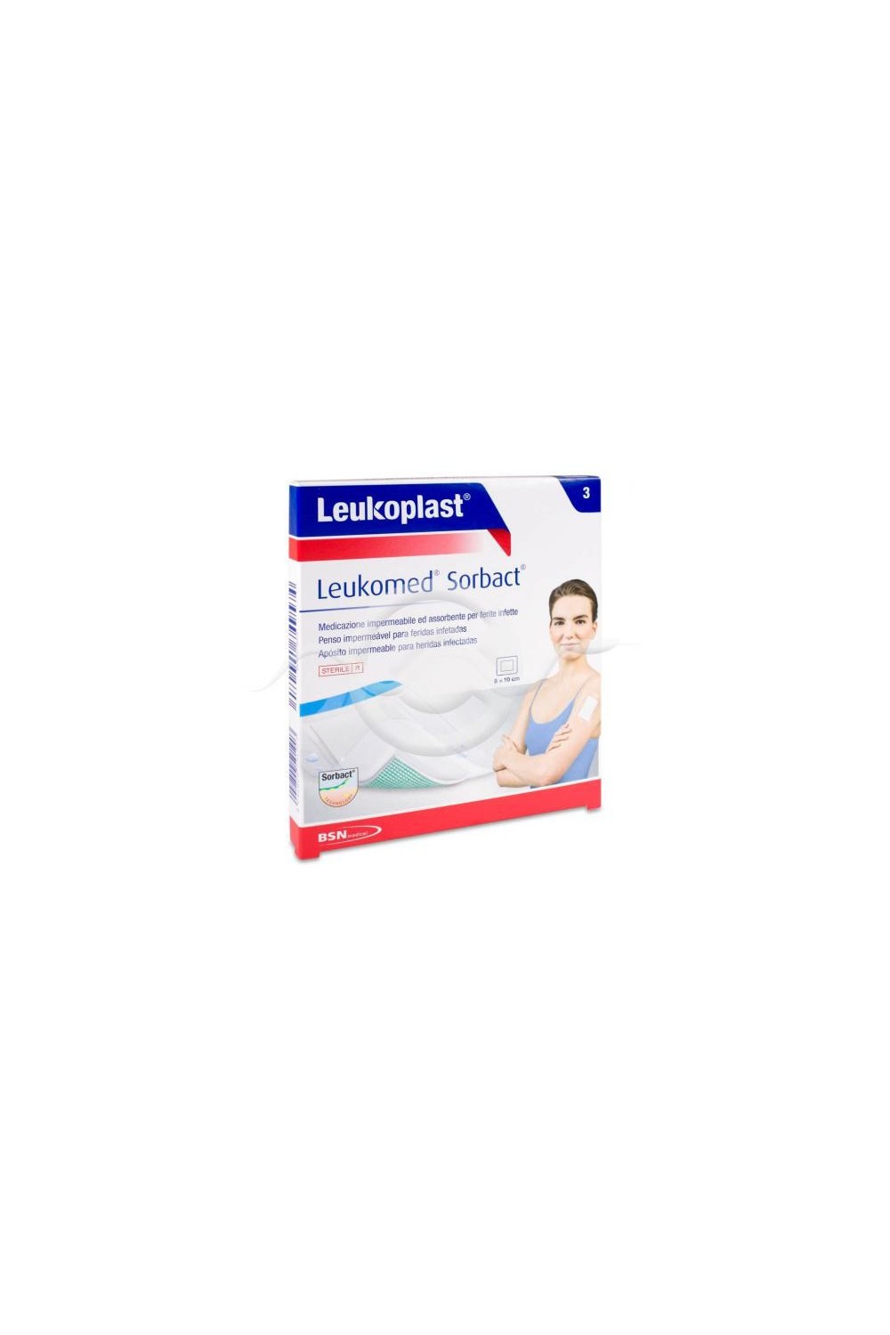 Bsn Medical Leukomed Sorbact Sterile Aposite Adh 8 X