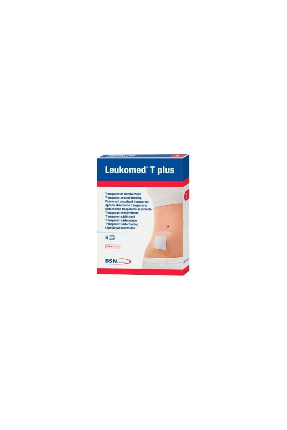 Leukomed T Plus Apósito Absorbente Transparente 10x35 Cm 5 Unidades Bsn Medical