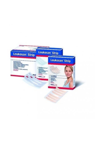 Leukosan Strip Cintas De Sutura 6 X 38 Mm y 6 X 75 Mm 2 Unidades Bsn Medical