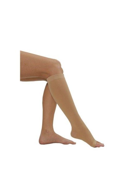 Medilast Compression Short Stocking Strong Toe Beige Size M