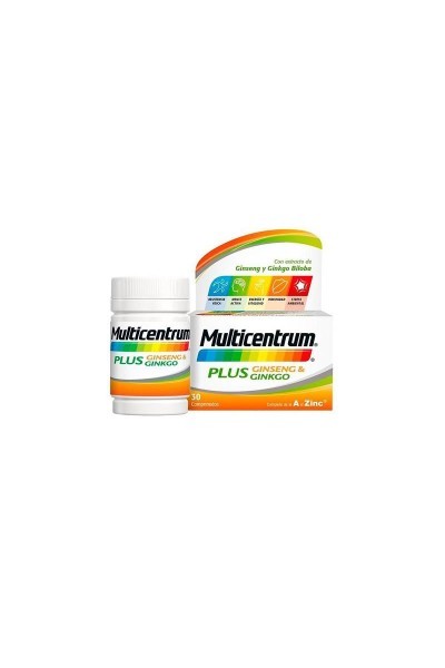 Multicentrum Plus Ginseng y Ginkgo 30 Tablets