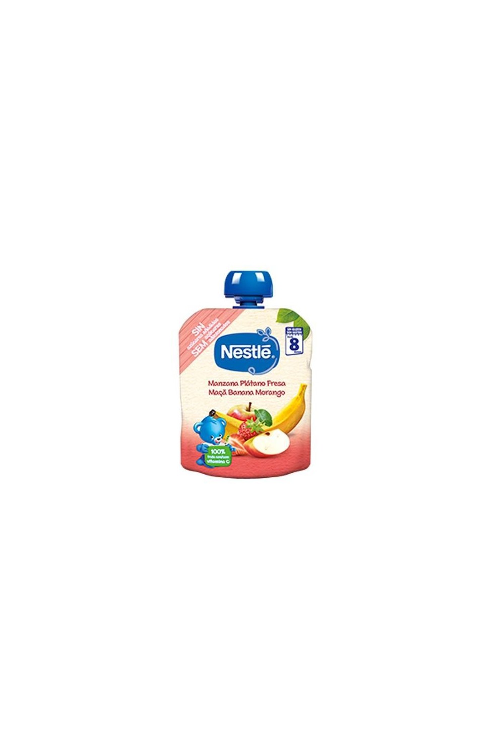 Nestle Nestlé Bolsita Manzana, Plátano y Fresa 8m 90g