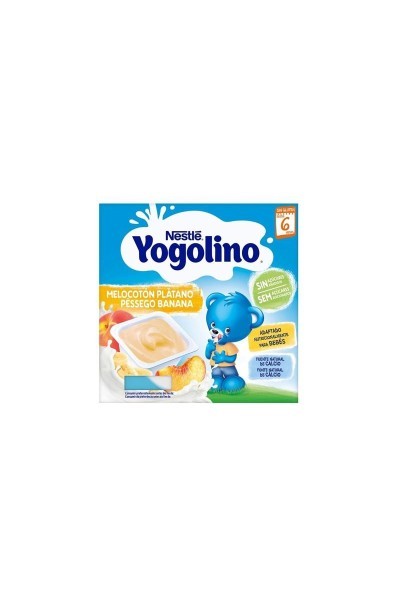 Nestle Nestlé Yogolino Melocotón y Plátano 6m 4x 100g