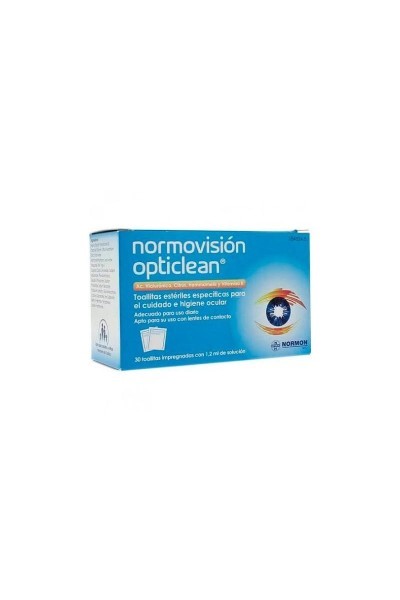 Normon Normovisión Opticlean 30 Toallitas