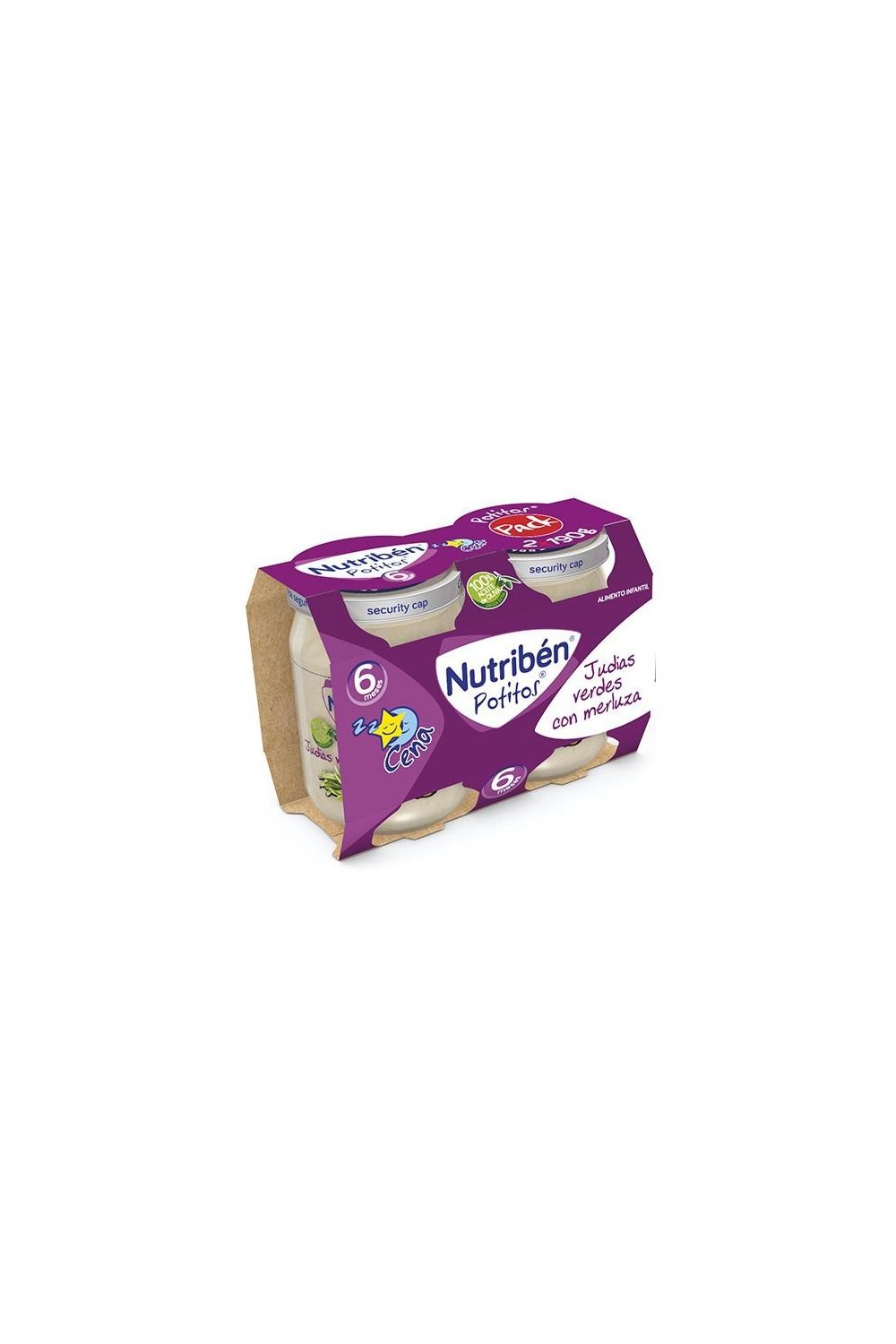 Nutriben Nutribén Potito Cena Bipack Judías Verdes Con Merluza 2x 190g