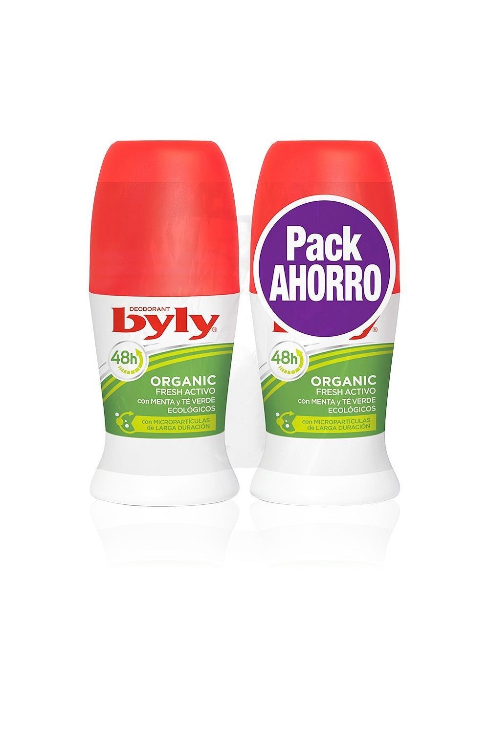 Byly Organic Extra Fresh Roll On Deodorant 2x50ml