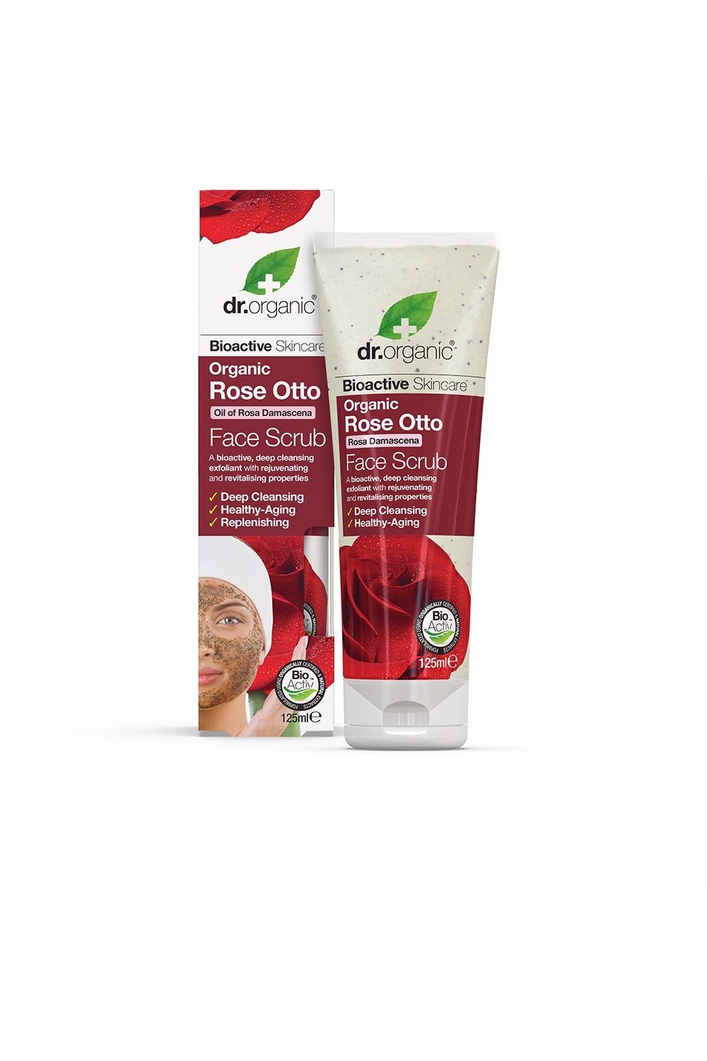 DR. ORGANIC - Dr Organic Rose Otto Face Scrub 125ml