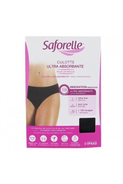 Saforelle Ultra Absorbent Short Black Size L