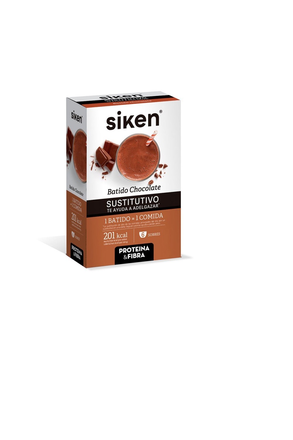 Siken Batido Chocolate 6 Sobres