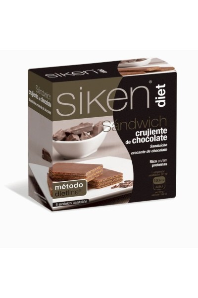 Siken Sikendiet Sandwich Chocolate 6uds