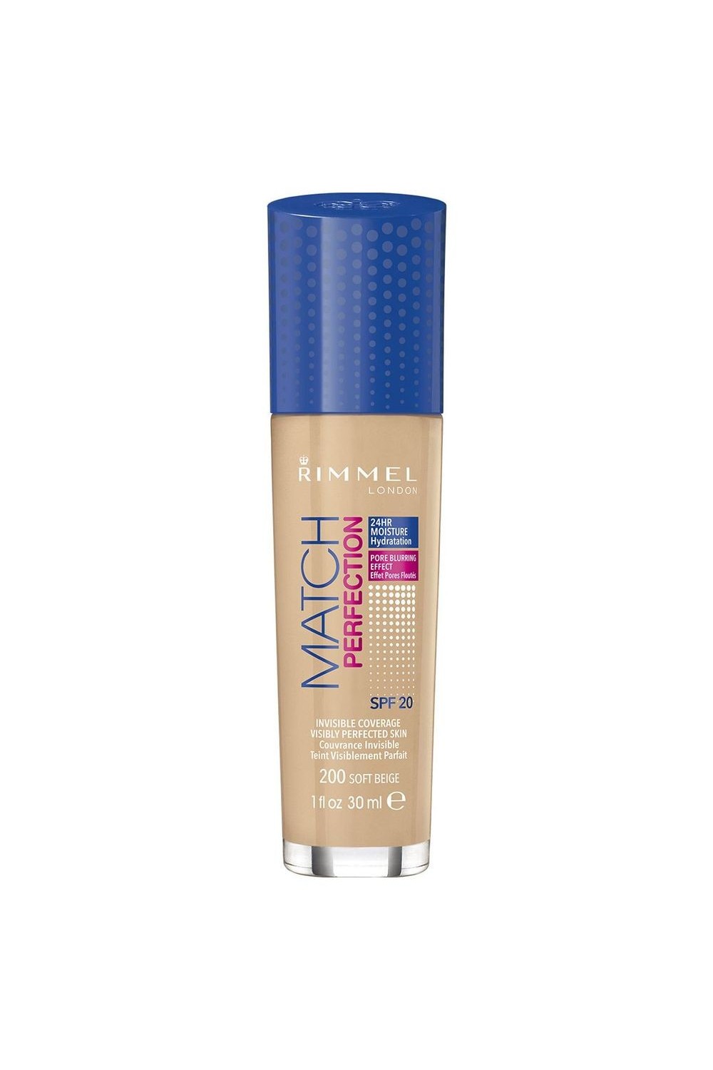 RIMMEL LONDON - Rimmel Match Perfection Foundation Spf20 200 Soft Beige