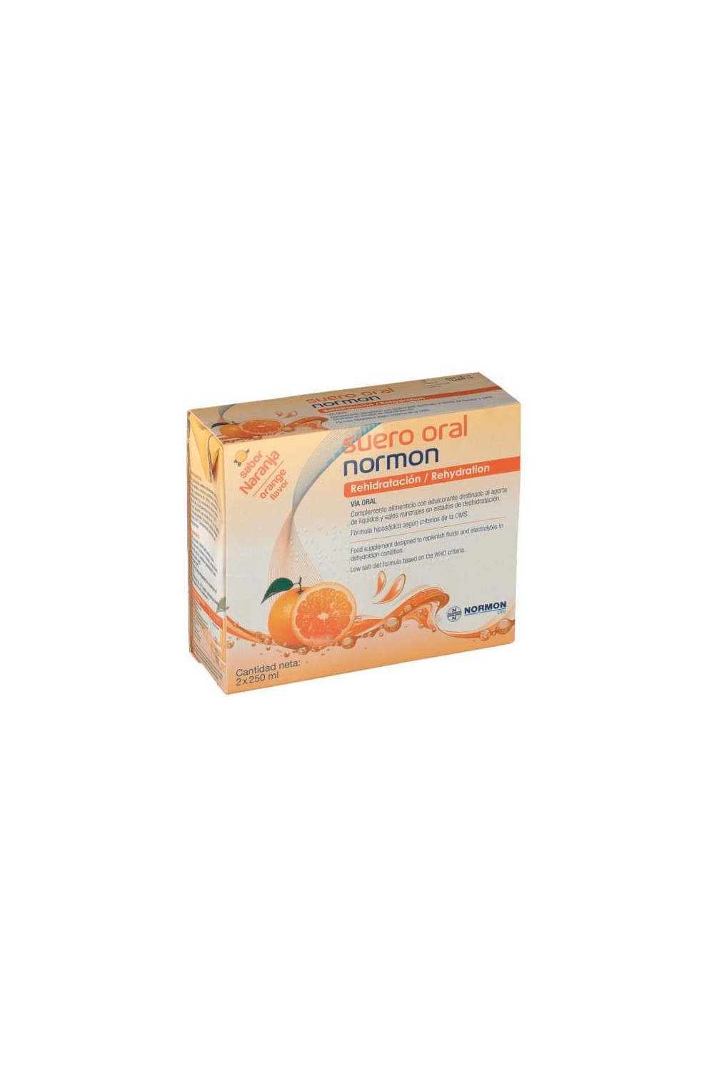 Suero Oral Normon Naranja 2x 250ml