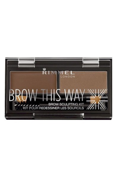 RIMMEL LONDON - Rimmel Brow This Way Eyebrow Sculpting Kit 003 Dark Brown