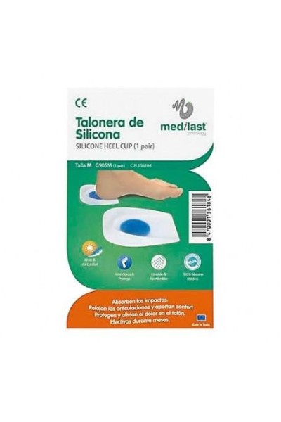 Talonera De Sillicona Medilast Mediana 2 Unidades