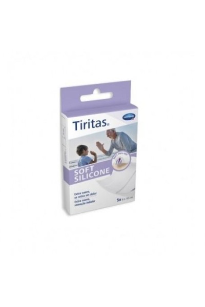 Tiritas Soft Silicone Apósitos Adhesivos 6 X 10 Cm 5 Unidades Hartmann