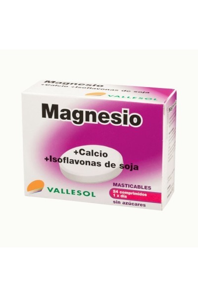 Vallesol Magnesium Calcium Isoflavones 24 Chewable Tablets