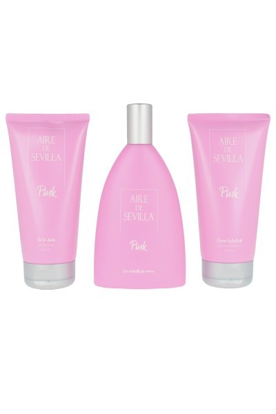 Aire de Sevilla Pink Eau De Toilette Spray 150ml Set 3 Pieces