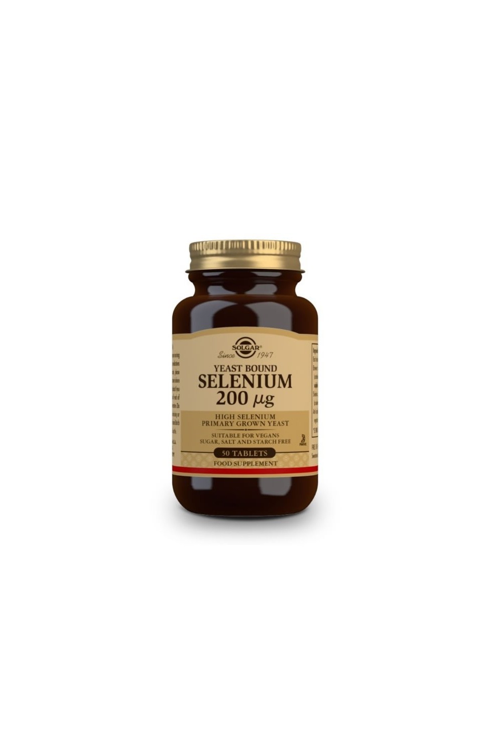 Solgar Selenium In Yeast 200mcg 50 Tablets