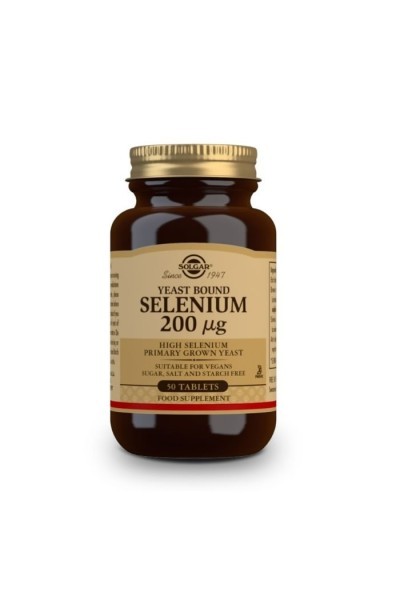 Solgar Selenium In Yeast 200mcg 50 Tablets