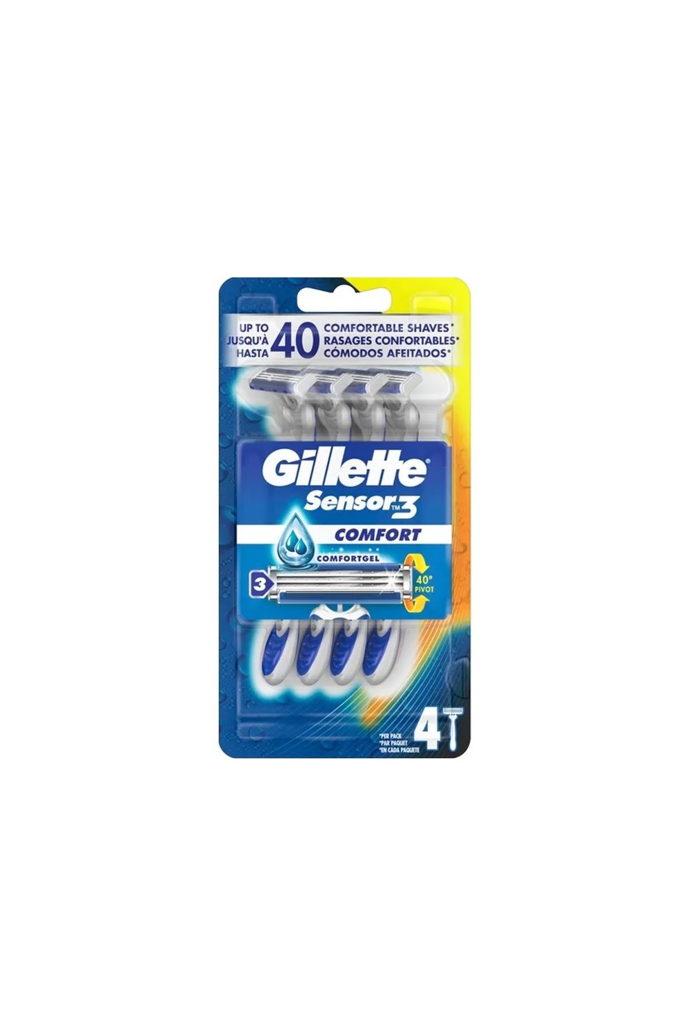 Gillette Sensor3 Comfortgel x4