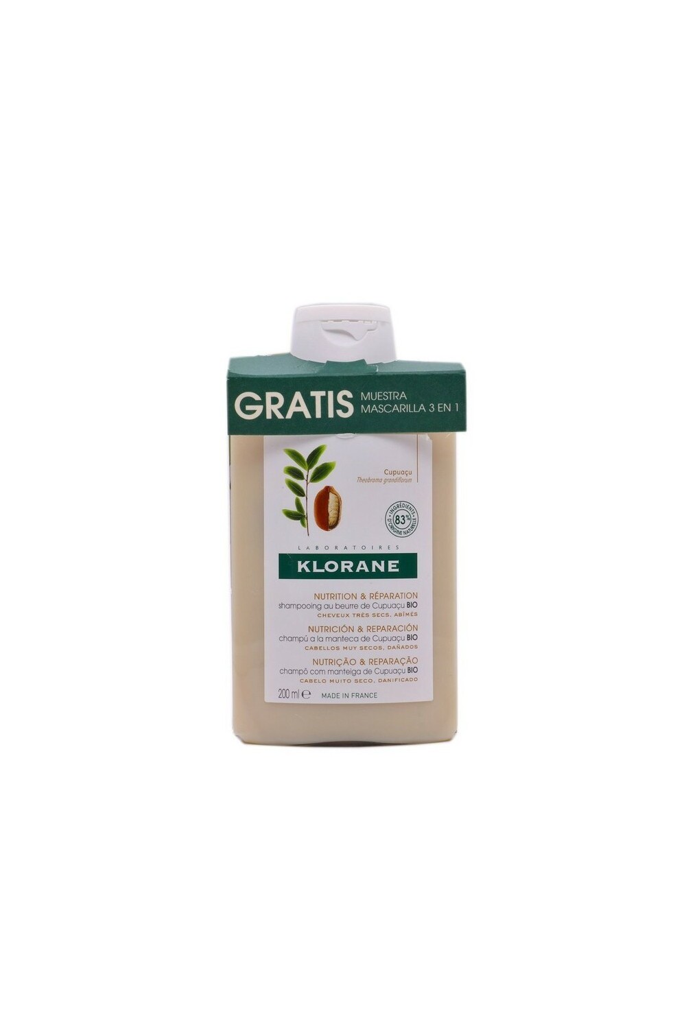Klorane Organic Cupuaçu Butter Shampoo 200 ml