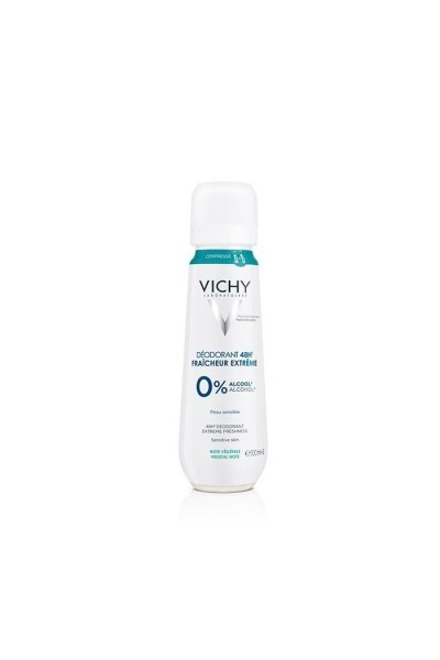 Vichy Deodorant 48H Freshness Extreme 0% Alcohol Sensitive Skin 100ml