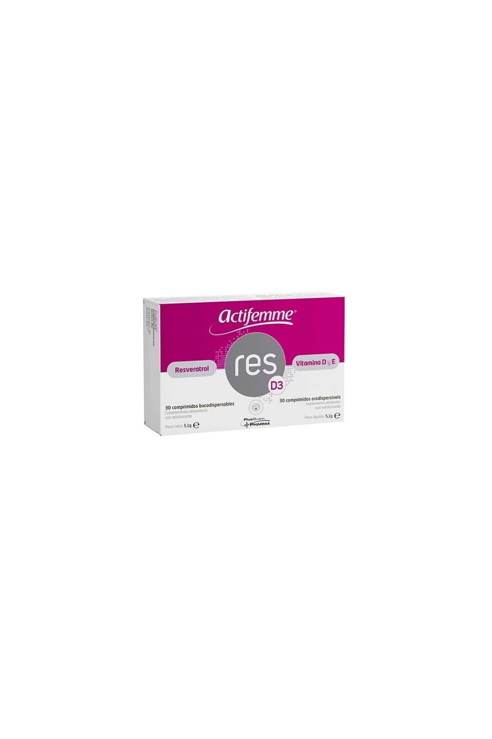 Actifemme Resveratrol RESD3 | Vitamin D 30 Tablets