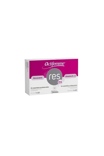 Actifemme Resveratrol RESD3 | Vitamin D 30 Tablets