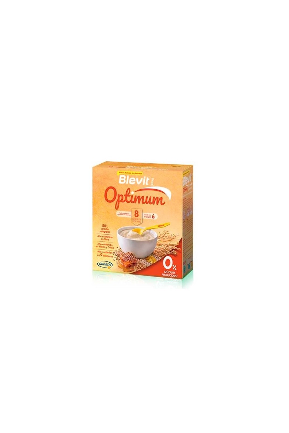 ORDESA - Blevit Plus Optimun 8 Cereals Honey 400g