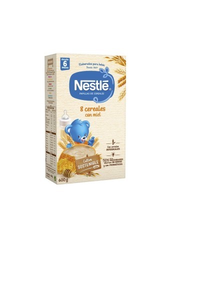 NESTLE - Nestlé Papilla 8 Cereals With Honey and Bífidus 600g