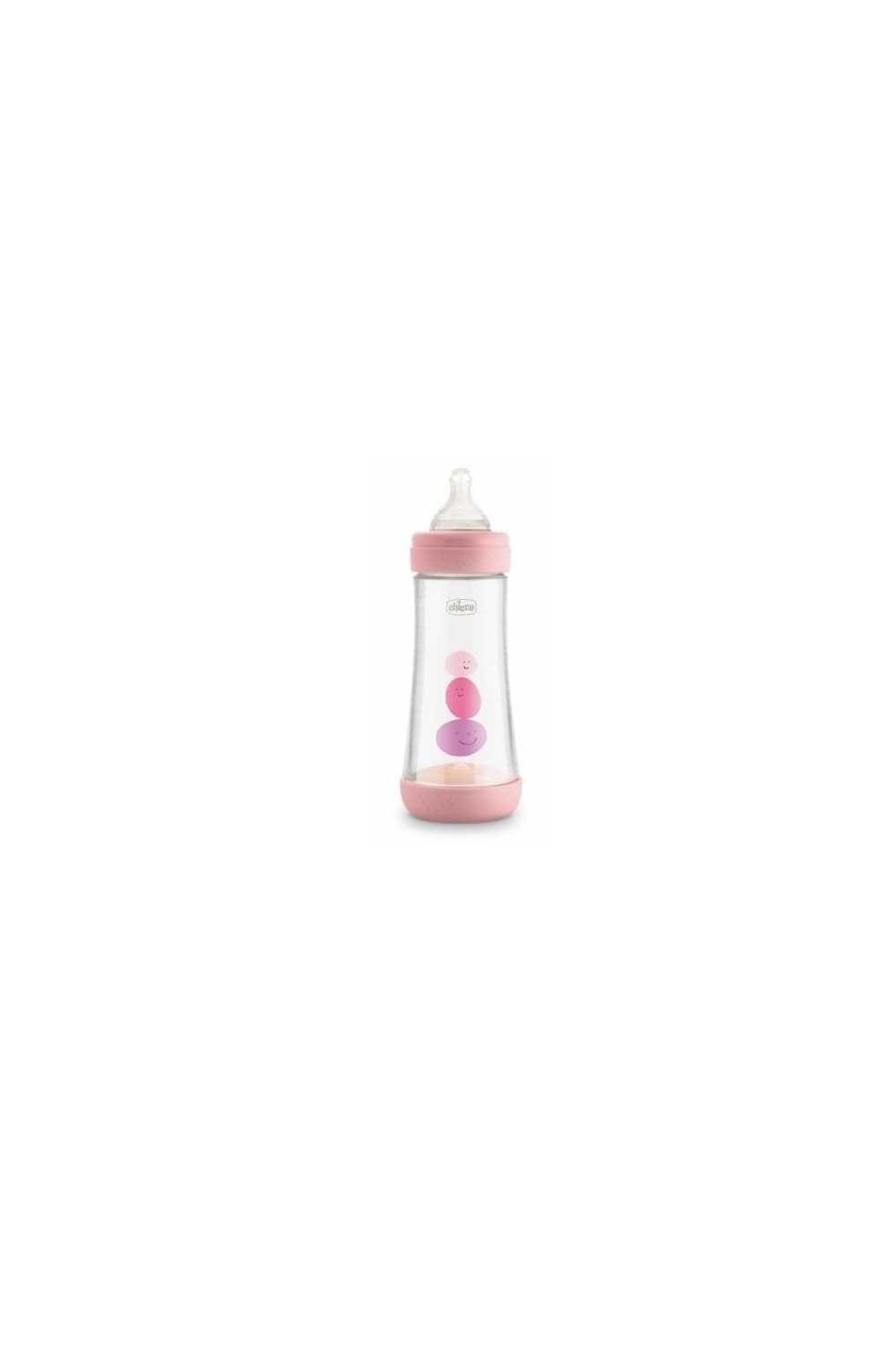 Chicco Perfect5 Bottle 4M+300ml Pink Silicone