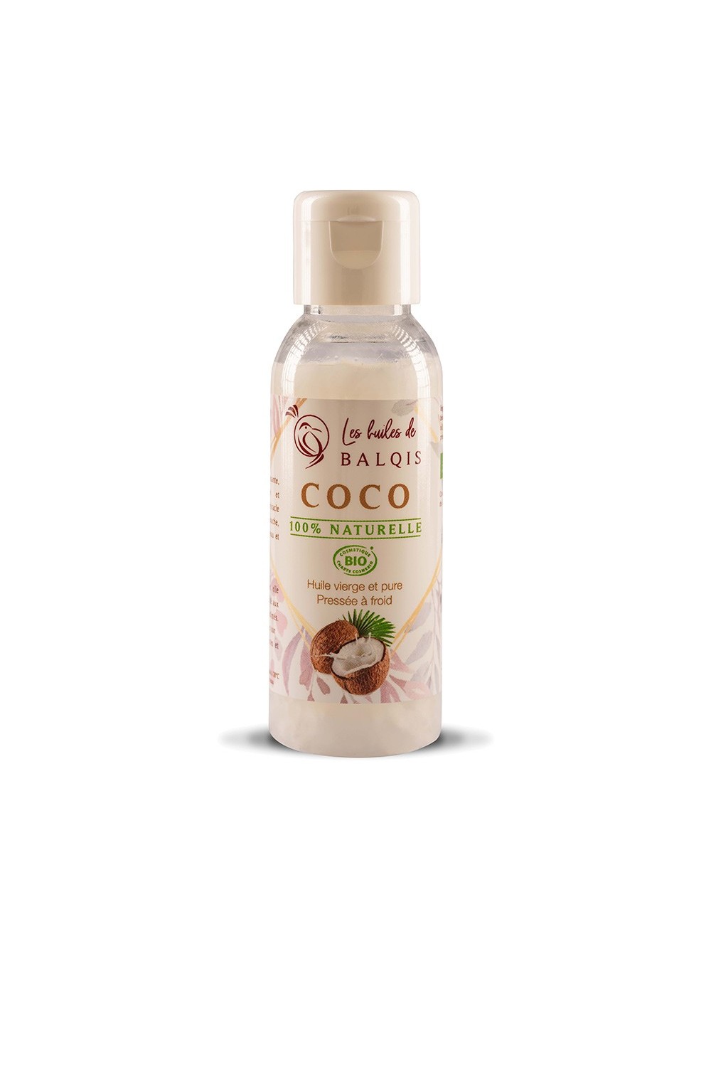 Les Huiles De Balquis Coconut 100% Organic Virgin Oil 50ml