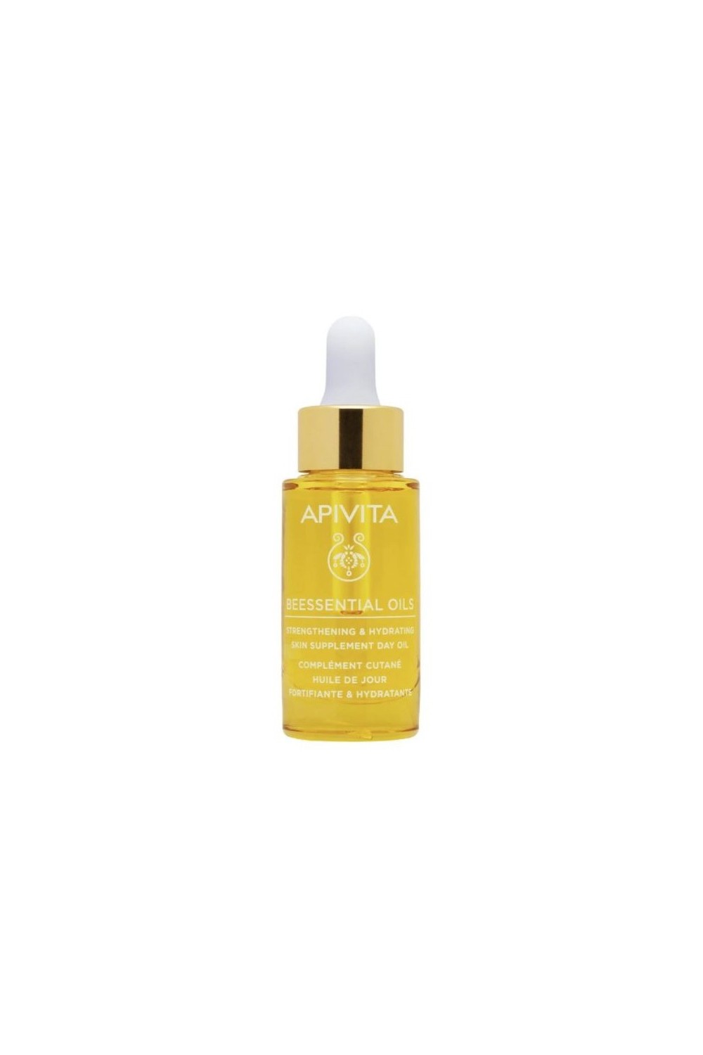 Apivita Beessential Oils Day Oil Skin Supplement Strengthens & Moisturizes 15ml