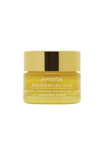 Apivita Beessential Strengthening & Nourishing Skin Supplement Night Balm  15ml