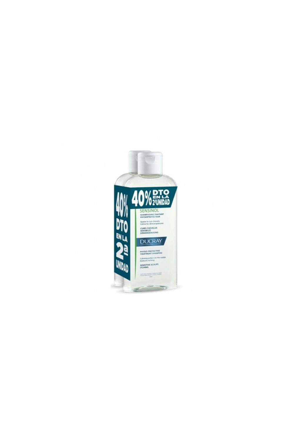 Ducray Sensinol Physio-protective Treatment Shampoo 2x400ml