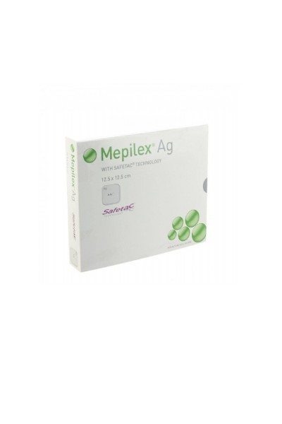 SAFETAC - Mepilex Ag 12,50 X 12,50 Cm 5 Uds