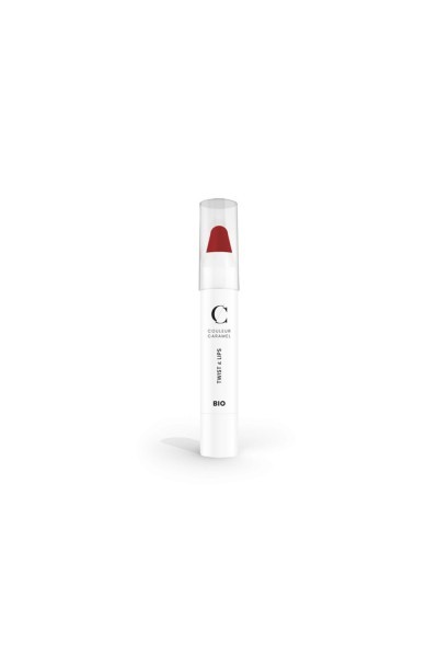Couleur Caramel Twist y Lips Barra De Labios 407 Glossy Red 1un