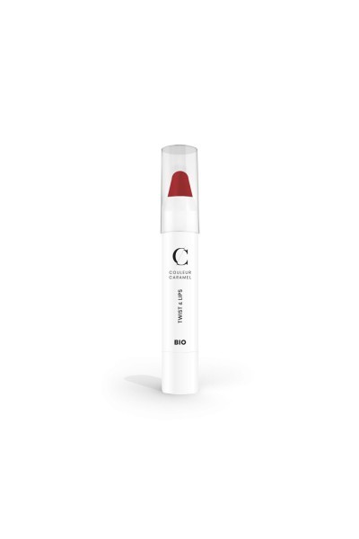 Couleur Caramel Twist y Lips Barra De Labios 405 Matt Red 1un