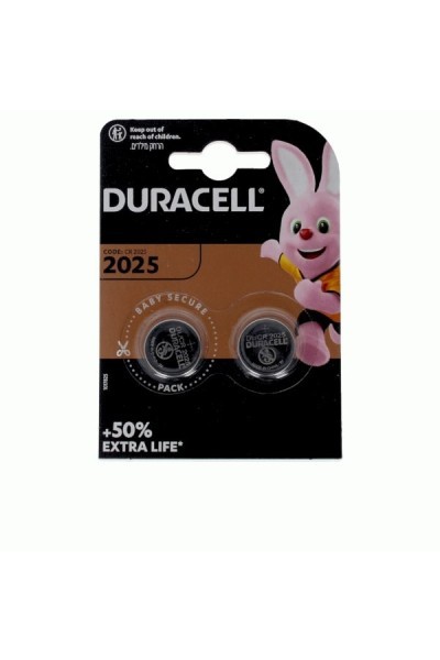 Duracell Lithium Button Battery 3V 2025 DL/CR2025 2 Units