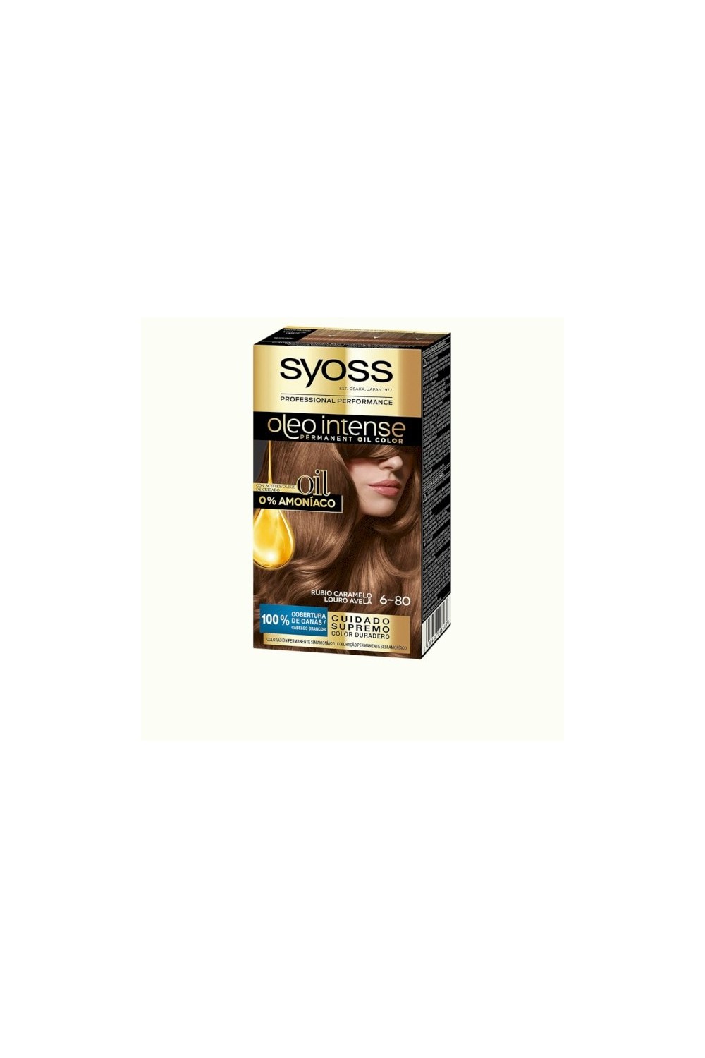 Syoss Oleo Intense Permanent Hair Color 6-80 Caramel Blonde