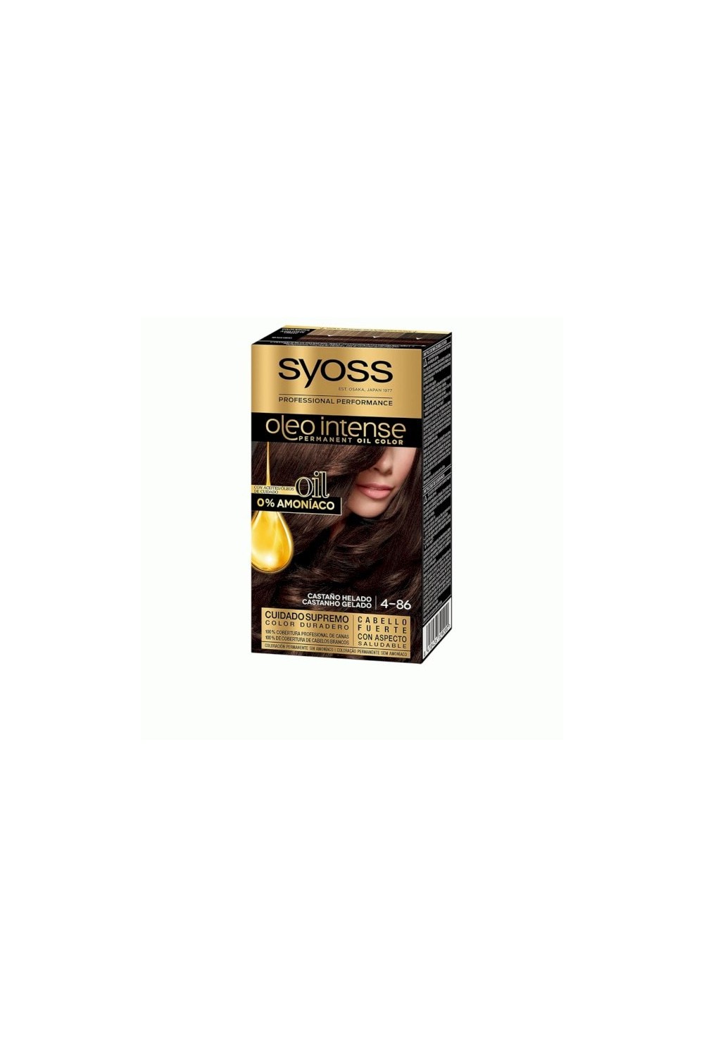 Syoss Oleo Intense Permanent Hair Color 4-86 Ice Brown