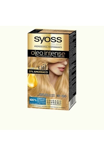 Syoss Oleo Intense Permanent Hair Color 10-00 Very Light Blonde