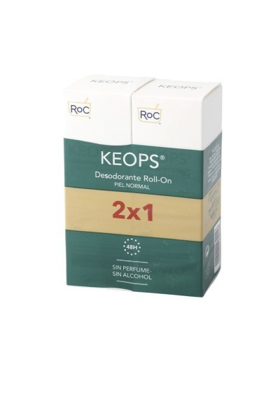Roc Keops Roll On Deodorant 2x30ml