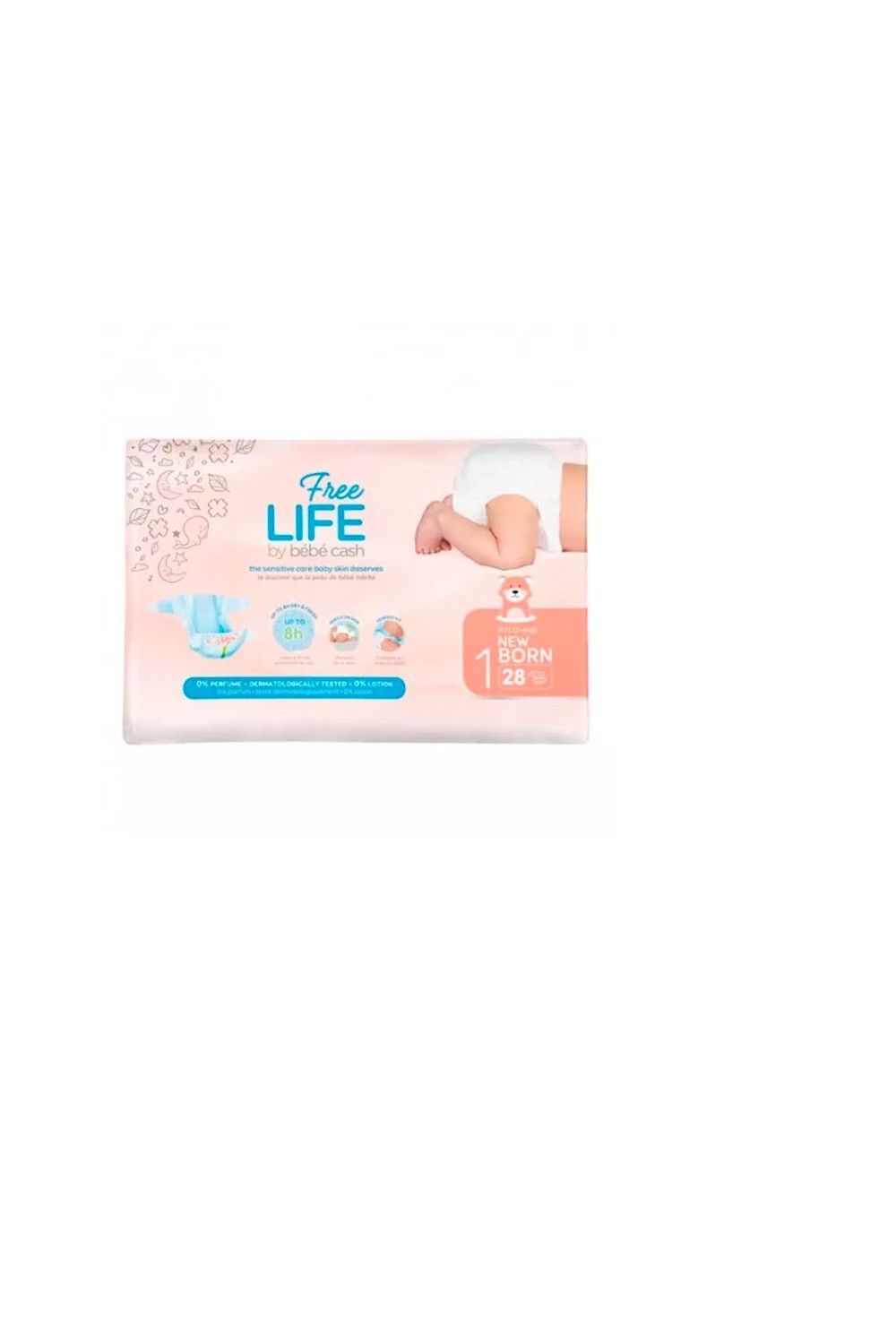 Freelife Baby Cash 1 Newborn Nappy 2-4Kg 28U