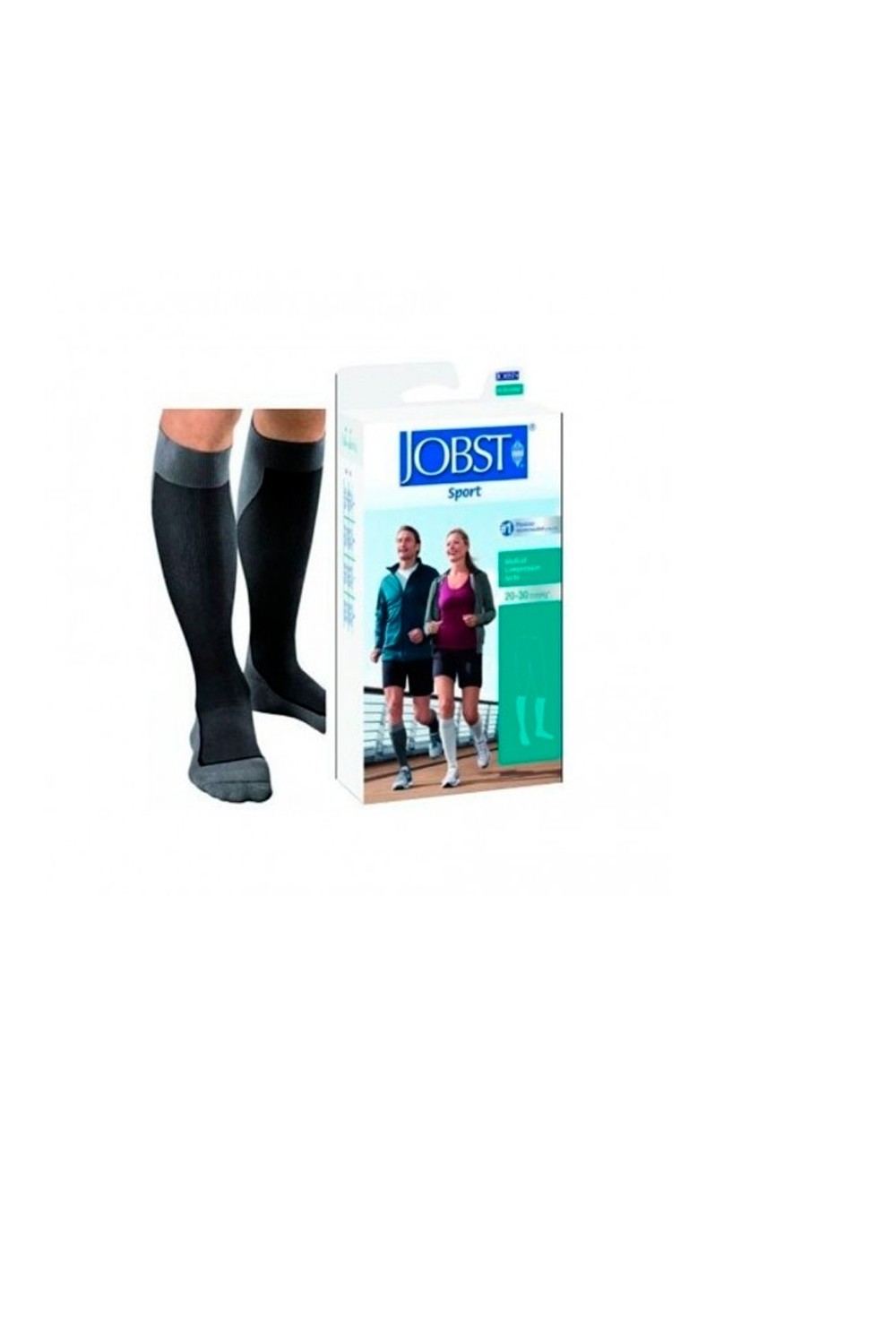 Jobst Sport Socks Black Grey 2 S